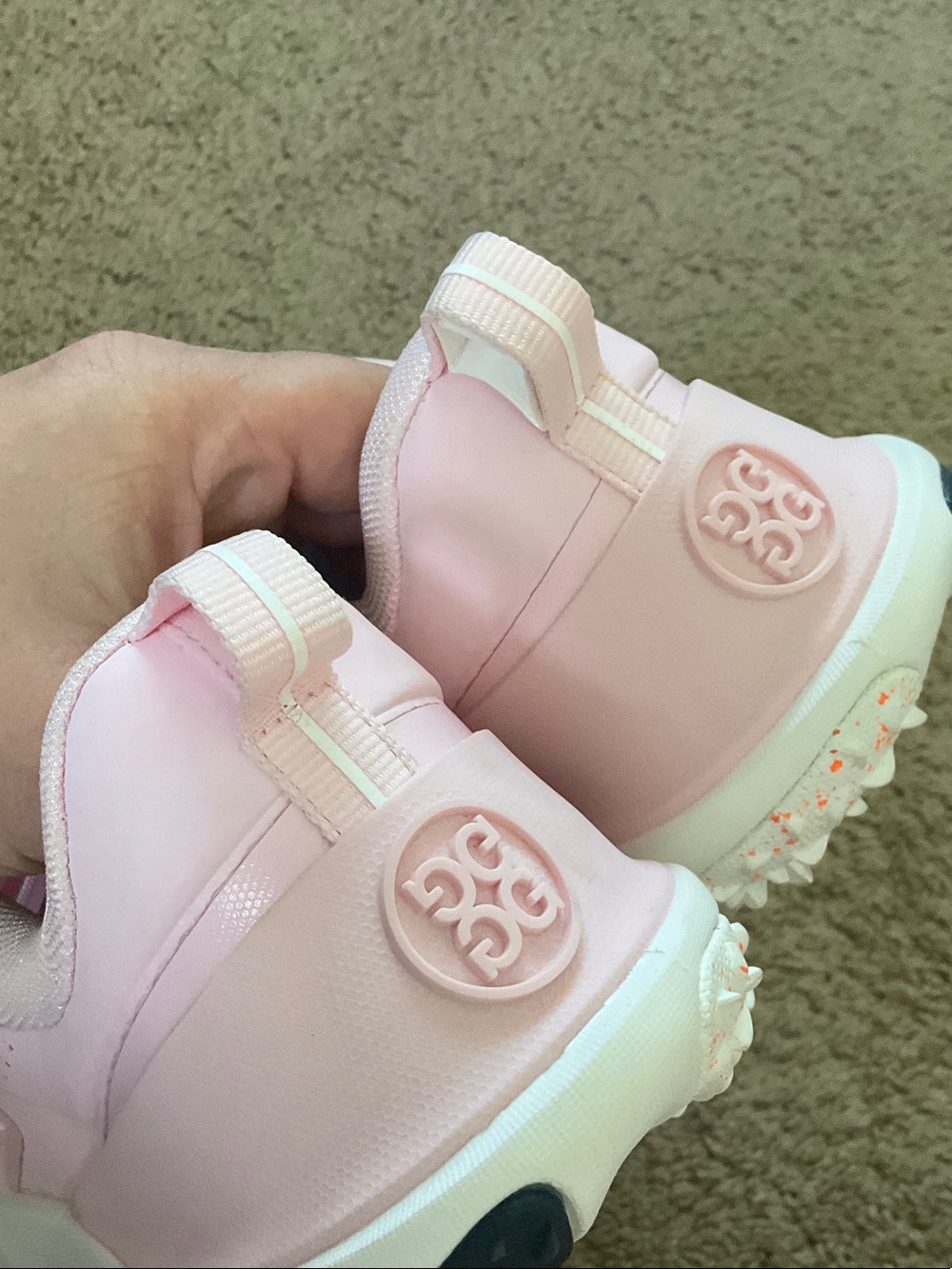 G/FORE Women's Athletic Golf Shoes in Light Pink and White - Picture 8 of 9